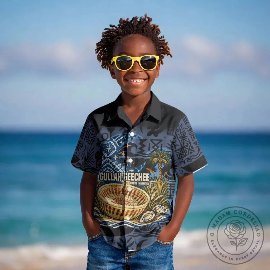 Gullah Geechee Rooted In Heritage Kids Hawaiian Shirt