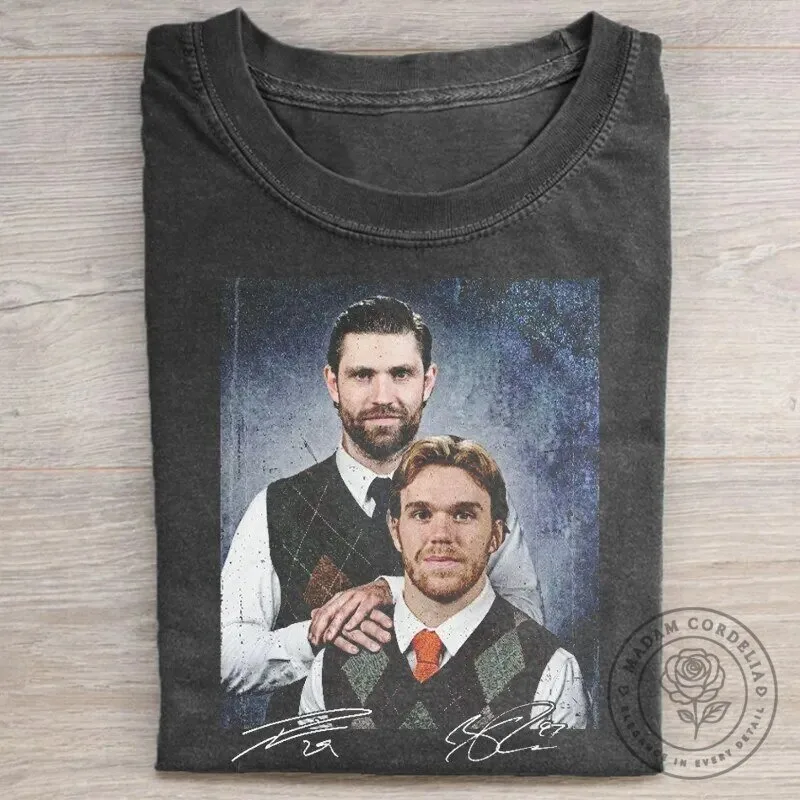 Connor McDavid Leon Draisaitl Edmonton Hockey Team Fan T-Shirt
