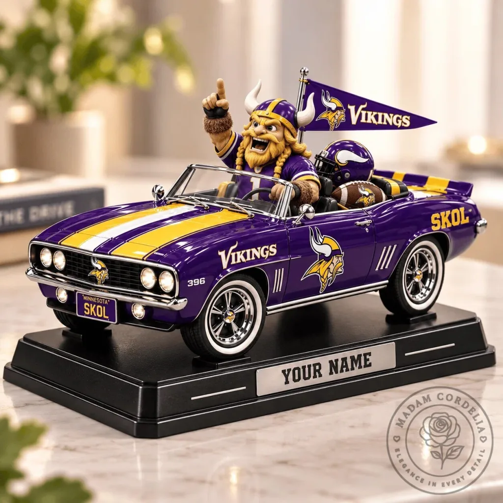 Minnesota Vikings Personalized NFL Football Car Figurine Minnesota Vikings Personalized NFL Football Car Figurine