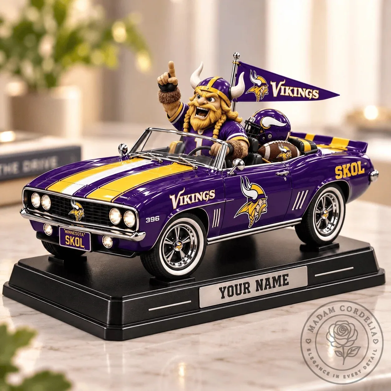 Minnesota Vikings Personalized NFL Football Car Figurine 3 Minnesota Vikings Personalized NFL Football Car Figurine