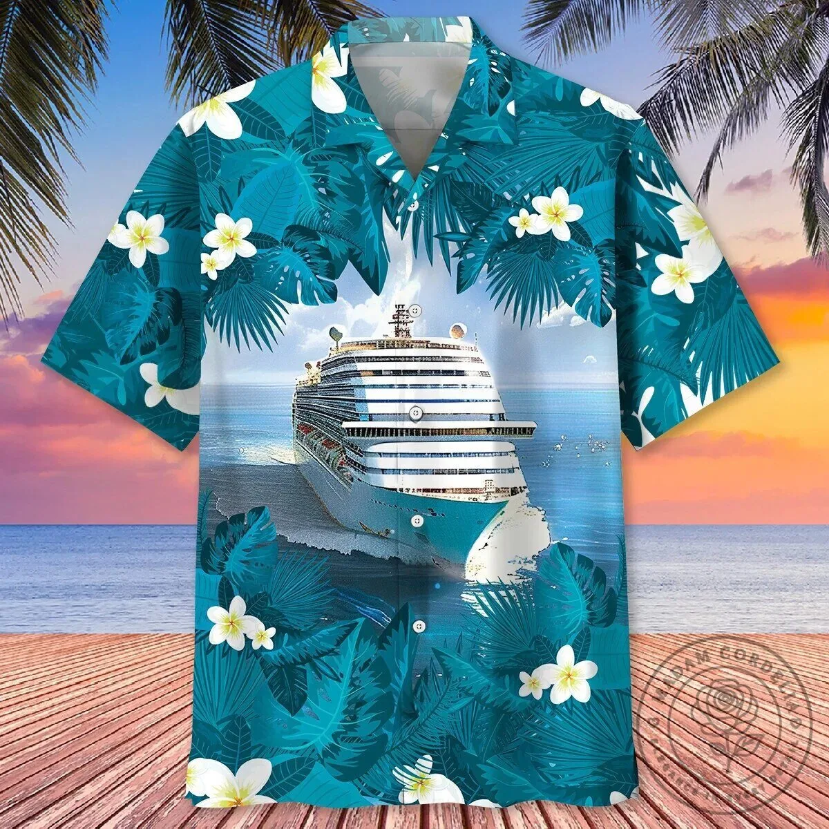 Tropical Family Cruise Ship Ocean Hawaiian Shirt